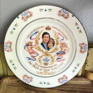 Commemorative Charles & Diana bone China plate
